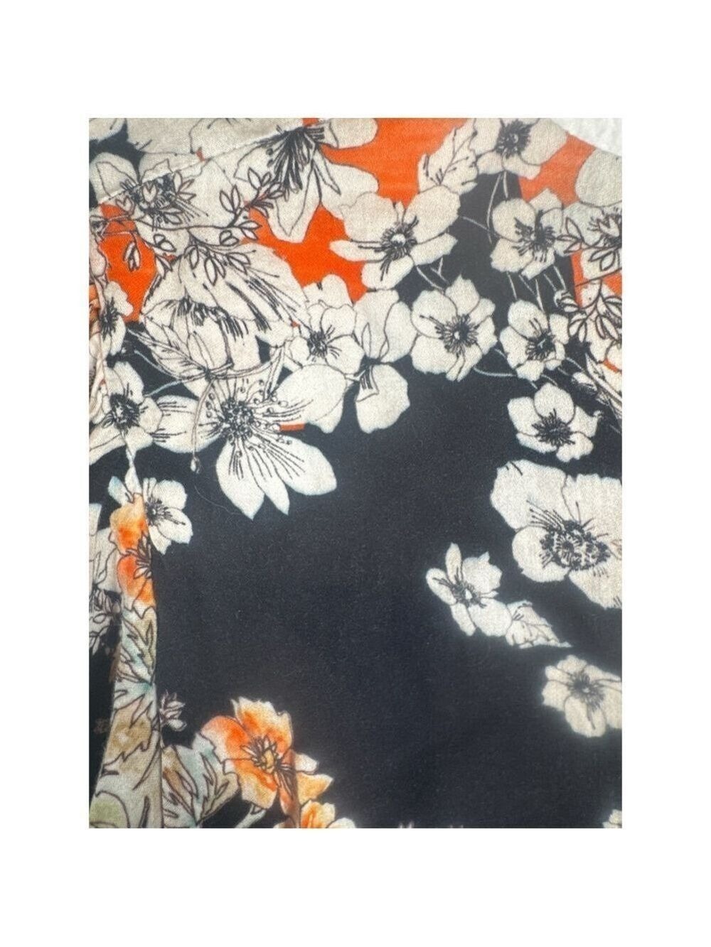 Free People Floral Tie-Front Crop Top Size 0 - Picture 4 of 4